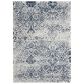 Nourison Damask DAS06 2"3" x 3"9" Ivory and Navy Area Rug, , large