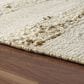 L&R Resources Geoblend 5" x 7"9" White and Beige Area Rug, , large