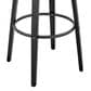 Blue River Daxton 26" Swivel Counter Stool in Gray/Black, , large