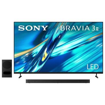 Sony 55" Class Bravia 3 II LED 4K HDR - Smart Google TV with 3.1 Channel Soundbar System in Black, , large