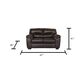 Arapahoe Home Austin Loveseat in Chocolate, , large