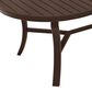 Tropitone Banchetto Oval Patio Dining Umbrella Table in Rich Earth, , large