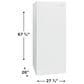 Frigidaire 16 Cu. Ft. Garage Ready Upright Freezer in White, , large