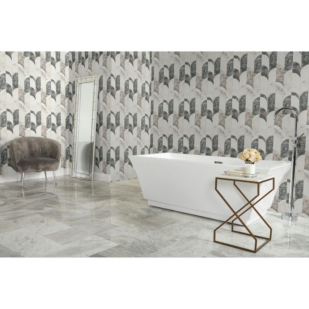 Dal-Tile Gamma Illusive 8&#39;&#39; X 19&#39;&#39; ARCHWAY Natural Stone Mosaic Sheet, , large