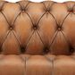 Hydeline York Leather Accent Chair in Saddle (Set of 2), , large