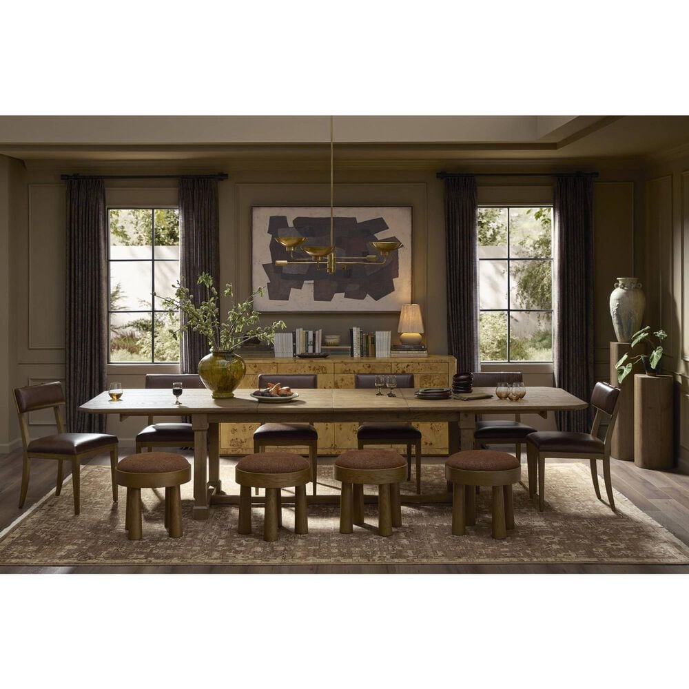 Four Hands Louise Accent Stool in Crypton Wayfarer Sienna, , large