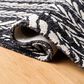 Safavieh Micro-Loop MLP170H 5" x 8" Charcoal and Ivory Area Rug, , large