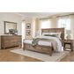 Riva Ridge Oxford California King Panel Storage Bed in Tan with USB Ports, , large