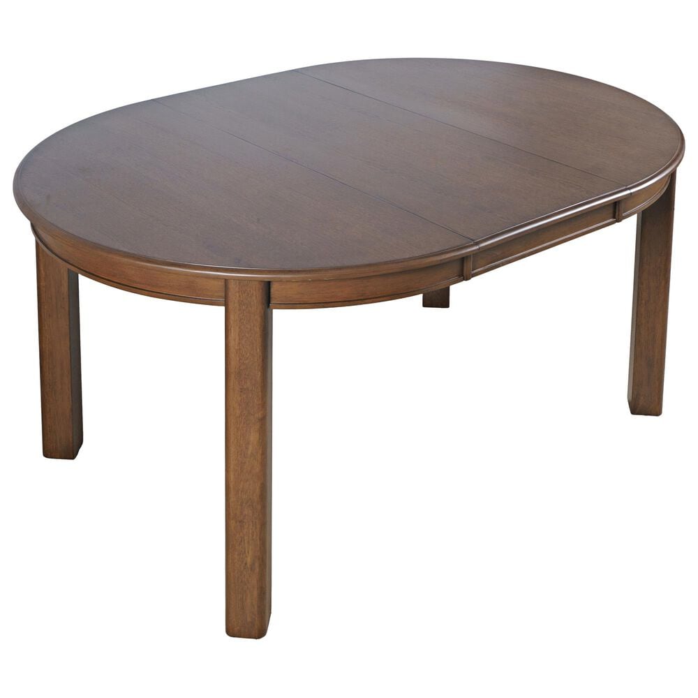 Jofran Carson Round Extension Table in Oak - Table Only, , large