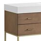 37B Mauri 60" Single Bathroom Vanity with Metal Base in Walnut Drift with High-Profile 4" White Composite Stone Top, , large