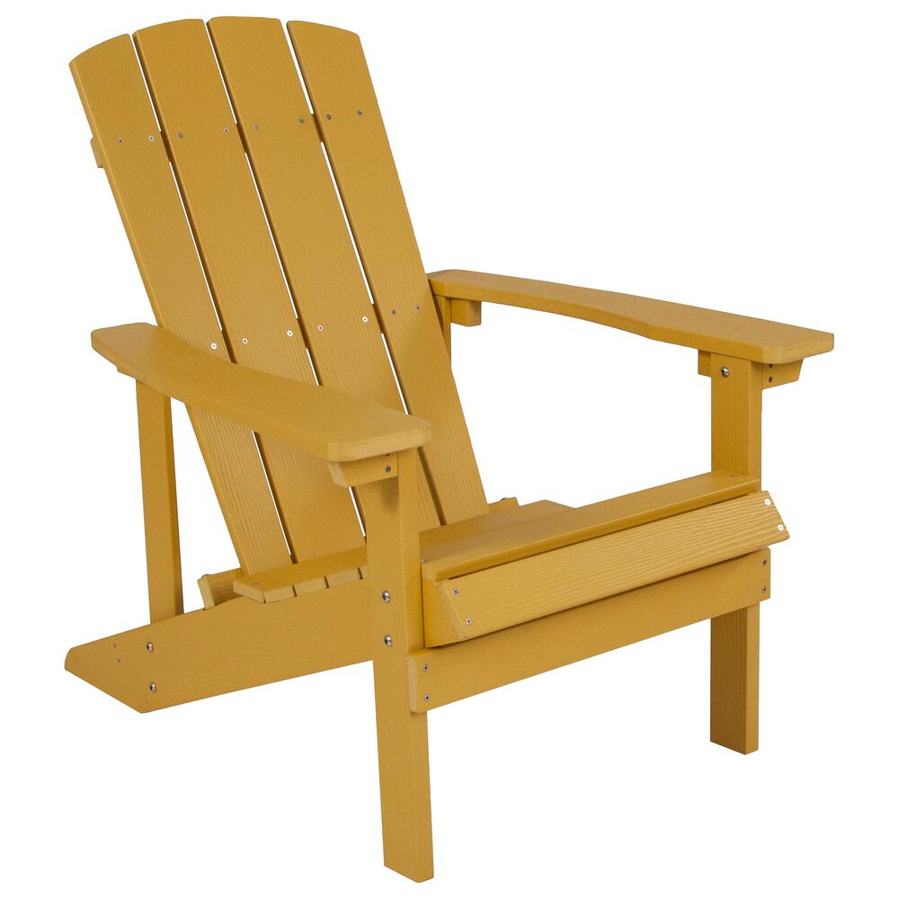 Flash Furniture Charlestown Adirondack Chair in Yellow, , large