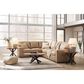 Ashley 3-Piece Leather Sectional in Brown, , large