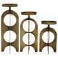 Maple and Jade Contemporary Candle Holder in Gold (Set of 3), , large