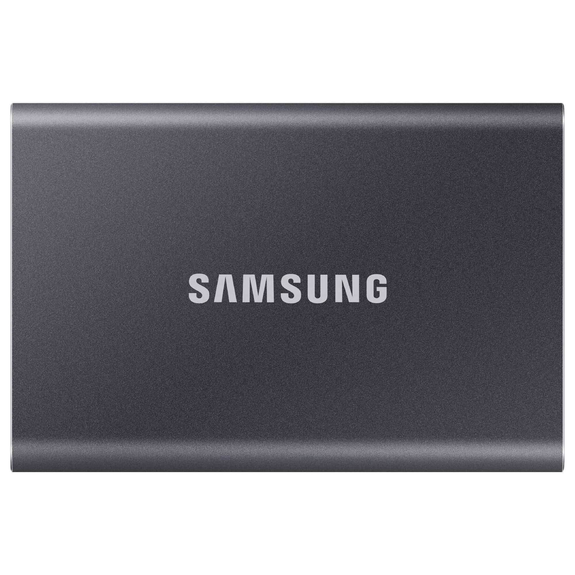 Samsung T7 500GB Portable SSD External Hard Drive in Gray