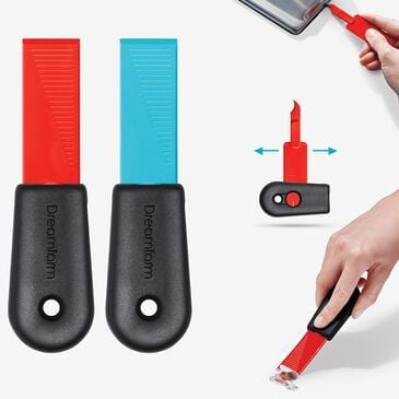 Dreamfarm Cleana 2-Piece Self Sharpening Cleaning Scarper in Red and Dreamfarm Blue, , large