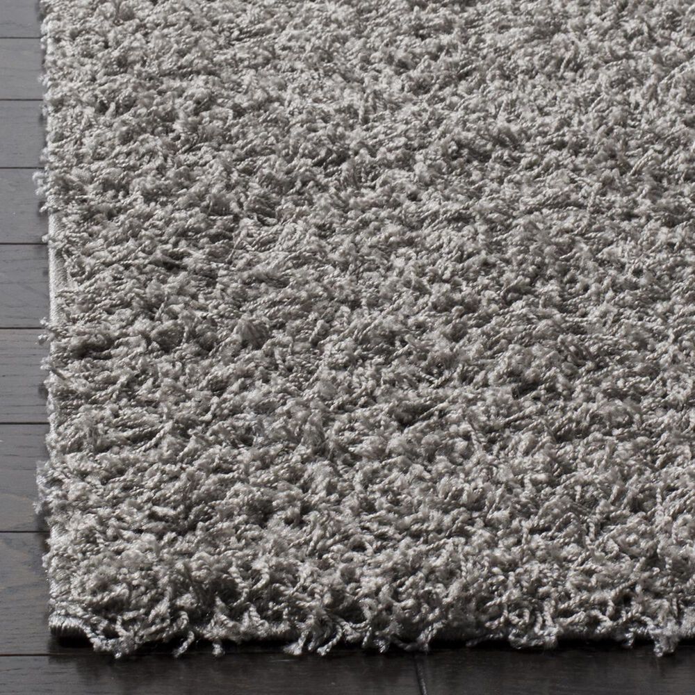 Safavieh Athens Shag SGA119F-4 4&#39; x 6&#39; Light Grey Area Rug, , large