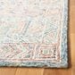 Safavieh Micro-Loop Geometric 5" Square Blue and Green Area Rug, , large