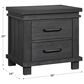 Oxford Baby Hampton 2-Drawer Nightstand in Canyon Gray, , large