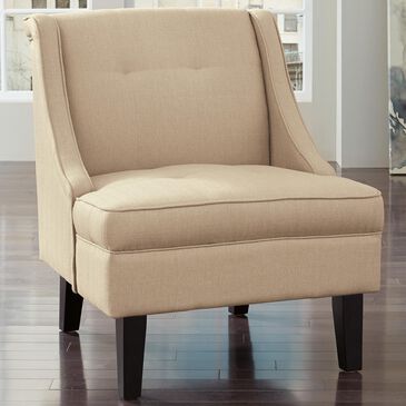 Signature Design by Ashley Clarinda Accent Chair in Cream, Tan, large
