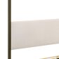 Pacific Landing Monroe King Upholstered Canopy Bed in Vanilla White, , large