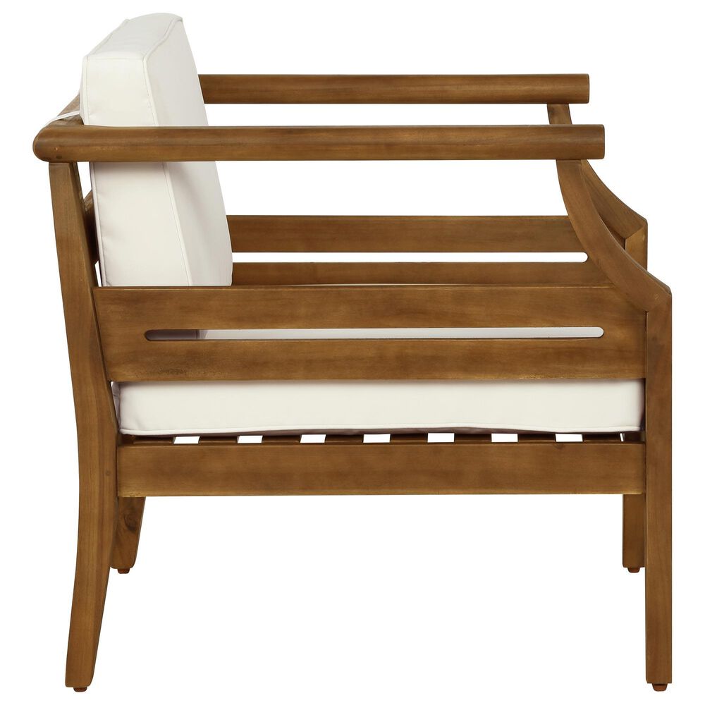 Linon Home Decor Arlen Patio Arm Chair in Beige, , large