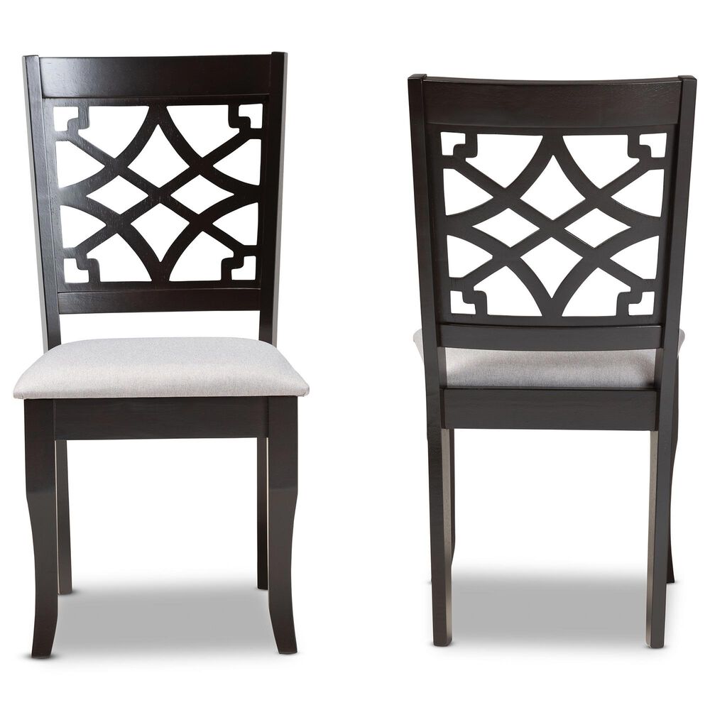 Baxton Studio Mael Side Chair in Dark Brown (Set of 2), , large