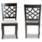 Baxton Studio Mael Side Chair in Dark Brown (Set of 2), , large
