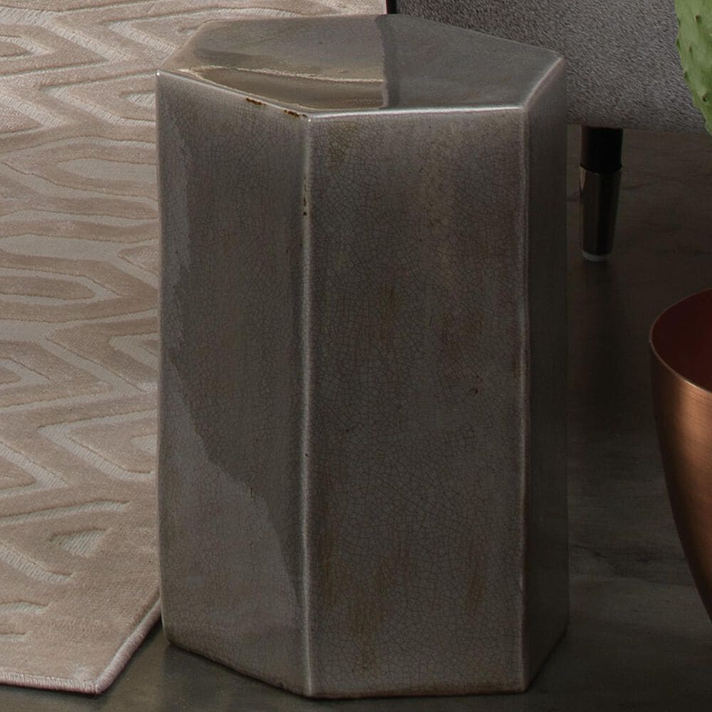 Splendor Living Porto Small Side Table in Grey, , large