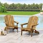 Noble House Bellwood Patio Adirondack Chair in Natural (Set of 2), , large