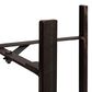 Creative Coop 2-Piece Round Metal Planter on Stand Set in White and Black, , large
