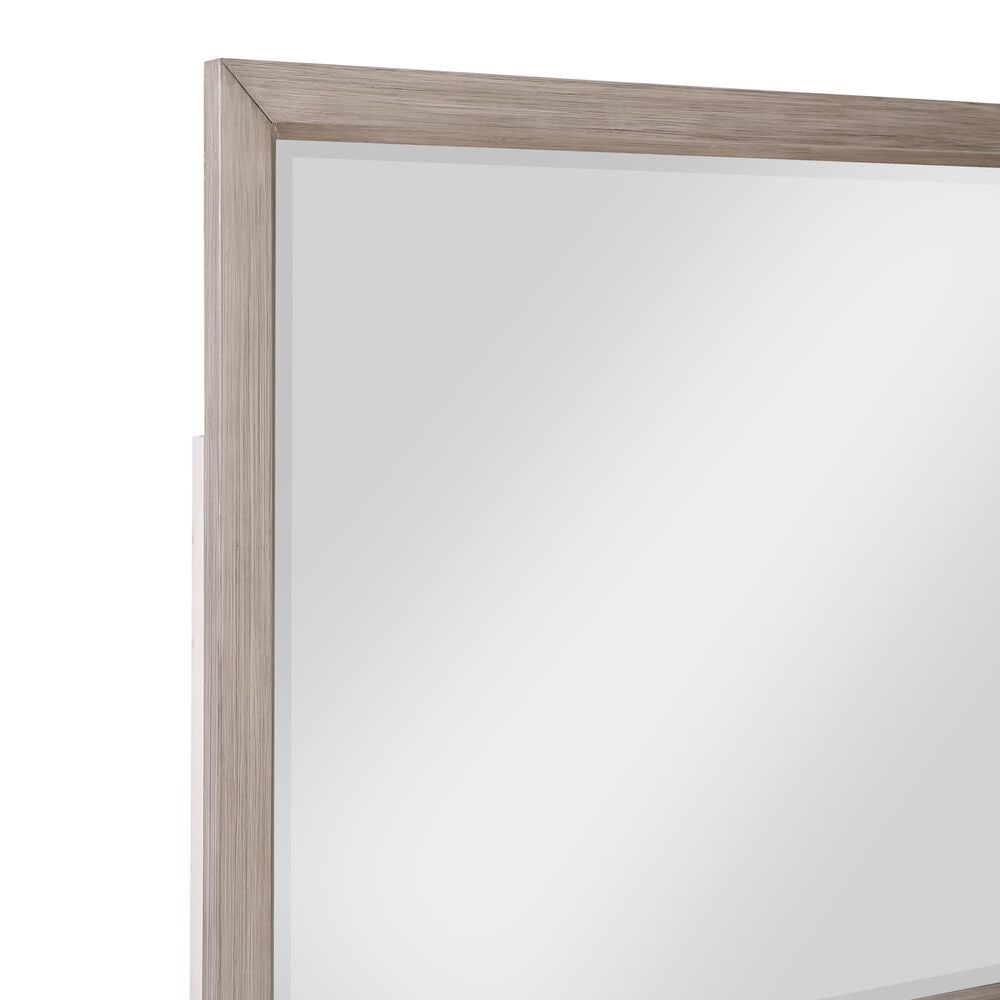 Boulder &amp; Pine Asher Gray Dresser and Mirror in Gray, , large