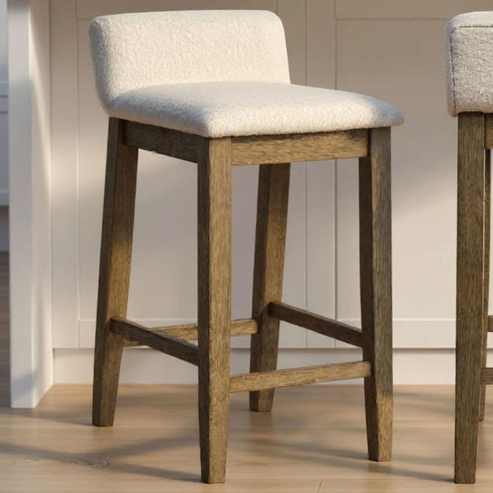 Armen Living Annikah Counter Height Stool in Putty Brown, , large