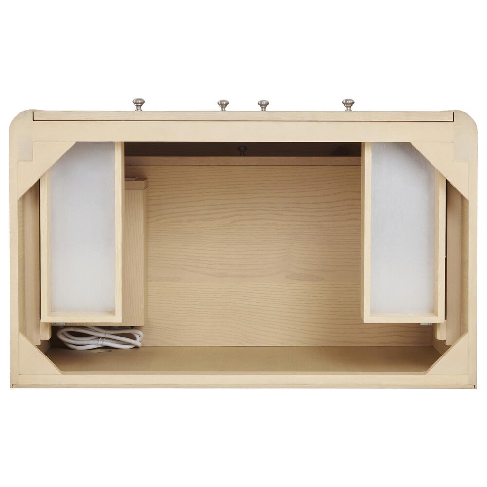 James Martin Vanities Gracyn 36&quot; Single Bathroom Vanity in Coastal Driftwood with 3 cm Victorian Silver Quartz Top and Rectangular Sink, , large