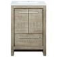 Lexora Home Lafarre 24" Single Bathroom Vanity in Rustic Acacia with 2 cm White Quartz Top and Rectangular Sink, , large