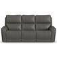Oxford Furniture Carter 3-Piece Power Reclining Living Room Set in Smoke Gray, , large