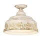 Golden Lighting Keating Semi-Flush in Antique Ivory, , large