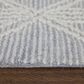 Feizy Rugs Corwin 9"6" x 13"6" Silver and Ivory Area Rug, , large