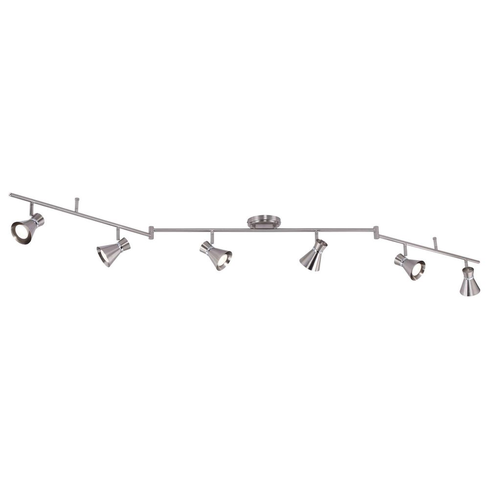 Vaxcel Alto 6-Light Ceiling Spot in Brushed Nickel and Chrome, , large