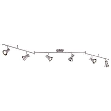 Vaxcel Alto 6-Light Ceiling Spot in Brushed Nickel and Chrome, , large