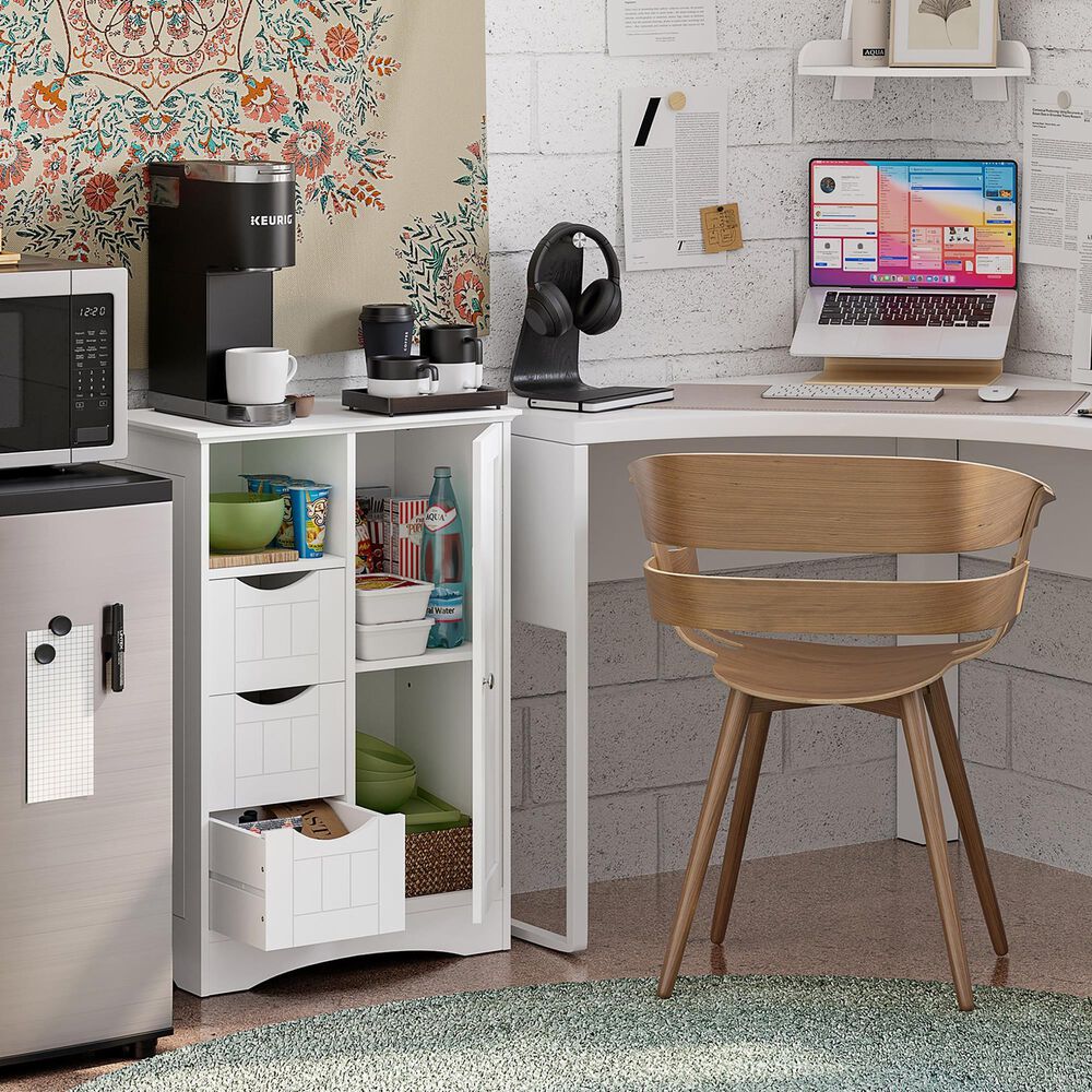 RiverRidge Home Ashland 1-Door Floor Cabinet in White, , large