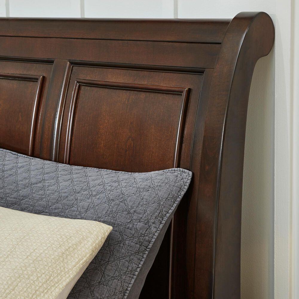 Millenium Porter Queen Sleigh Storage Bed in Rustic Brown, , large