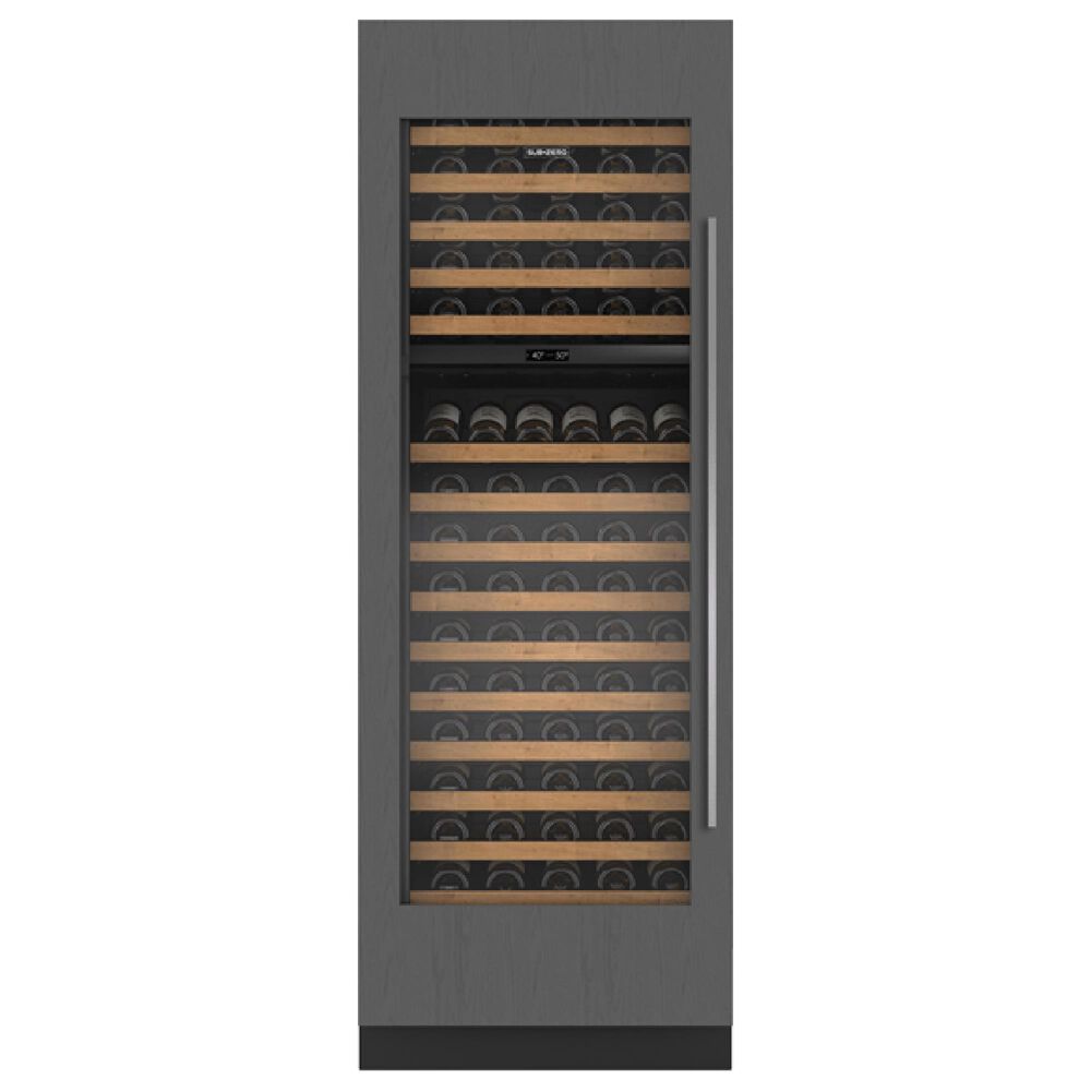 Sub Zero 30" Designer Wine Storage with Dual Zone Cooling in Panel Ready, , large