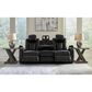 Ashley Caveman Den 2-Piece Power Reclining Living Room Set in Midnight, , large