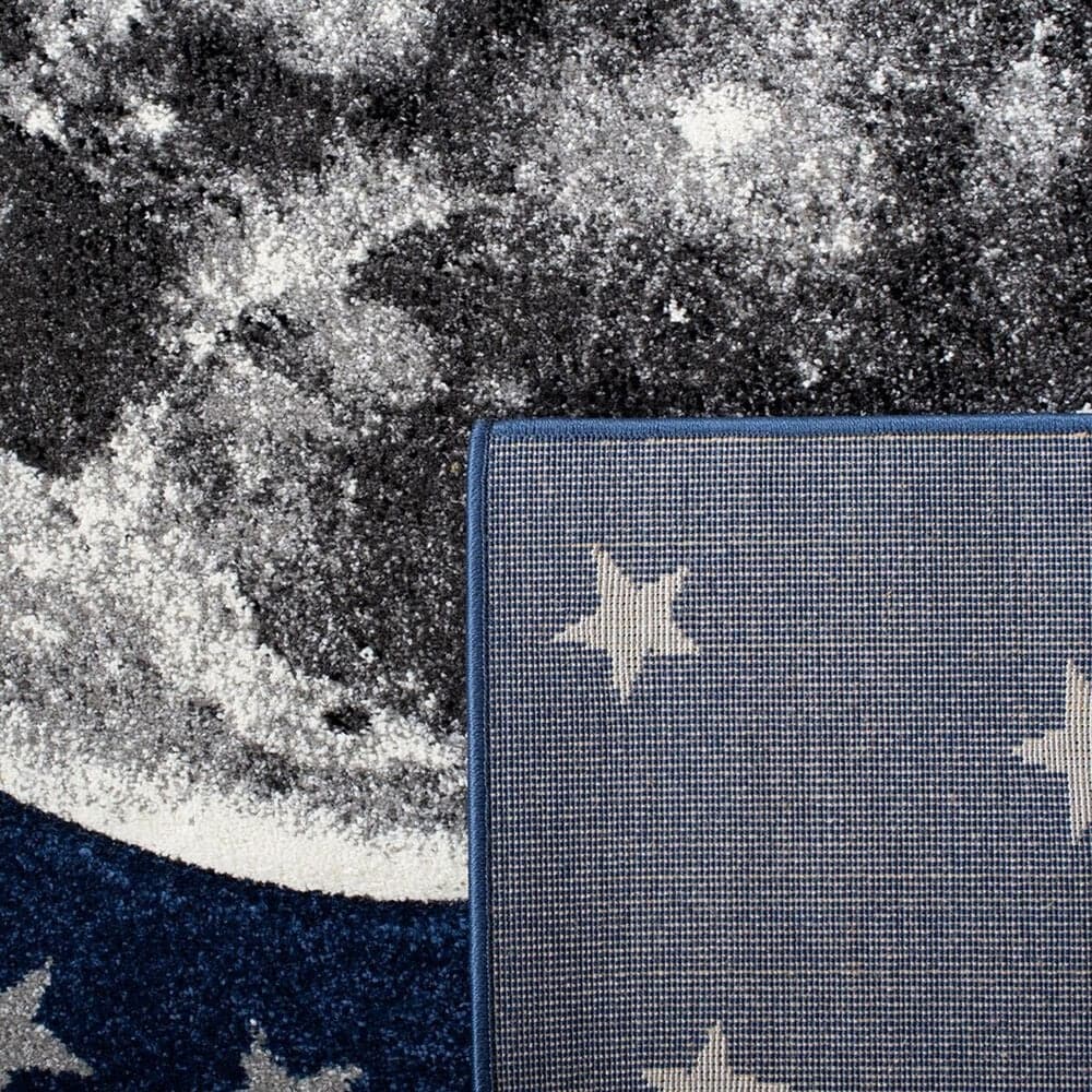 Safavieh Carousel Outer Space 3&#39;3&quot; x 5&#39;3&quot; Navy and Grey Kids  Area Rug, , large