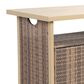 Hearth and Haven Patio Bar Cart with Cabinet in Beige, , large