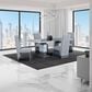 Global Furniture USA Double Pedestal Rectangular Dining Table in Grey  - Table Only, , large