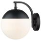 Golden Lighting Dixon 1-Light Wall Sconce in Matte Black, , large