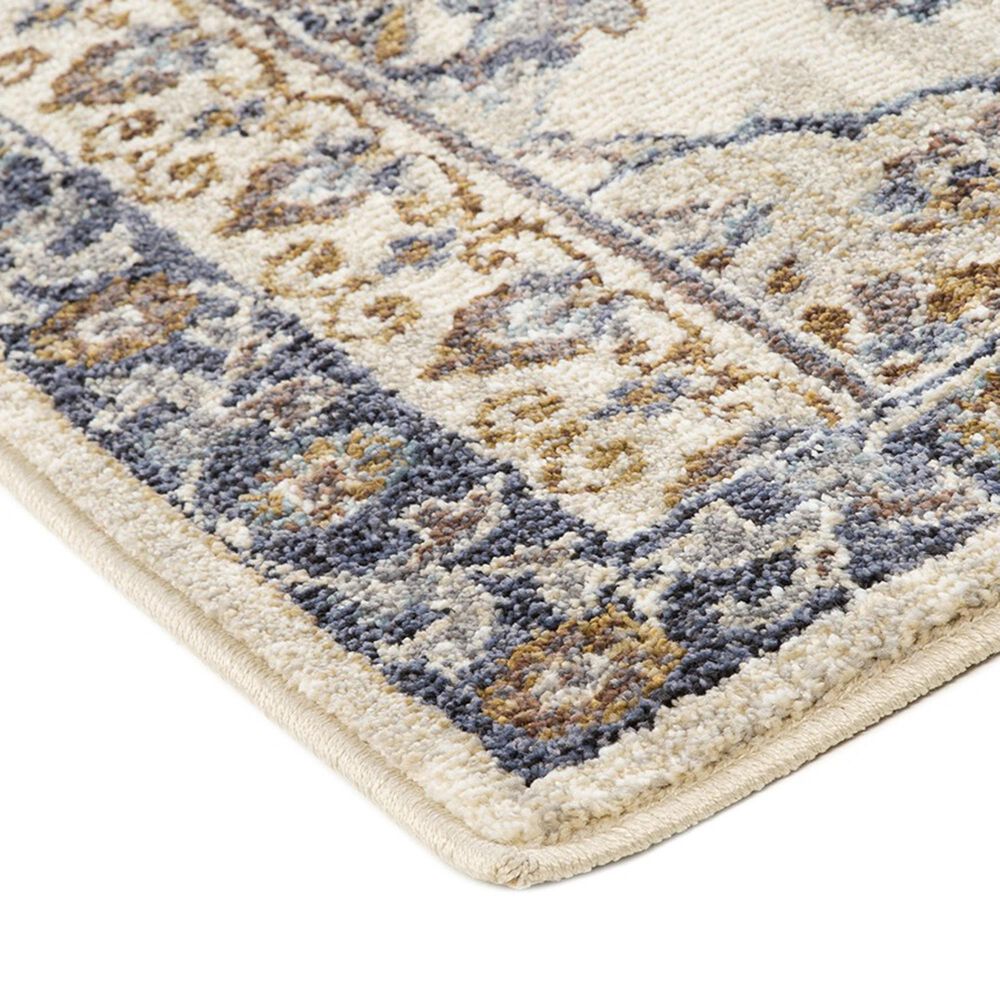 Amer Rugs Jordan 2&#39;7&quot; x 10&#39; Ivory and Charcoal Runner, , large