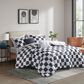 Hampton Park Miley 5-Piece Full/Queen Comforter Set in Black and White, , large
