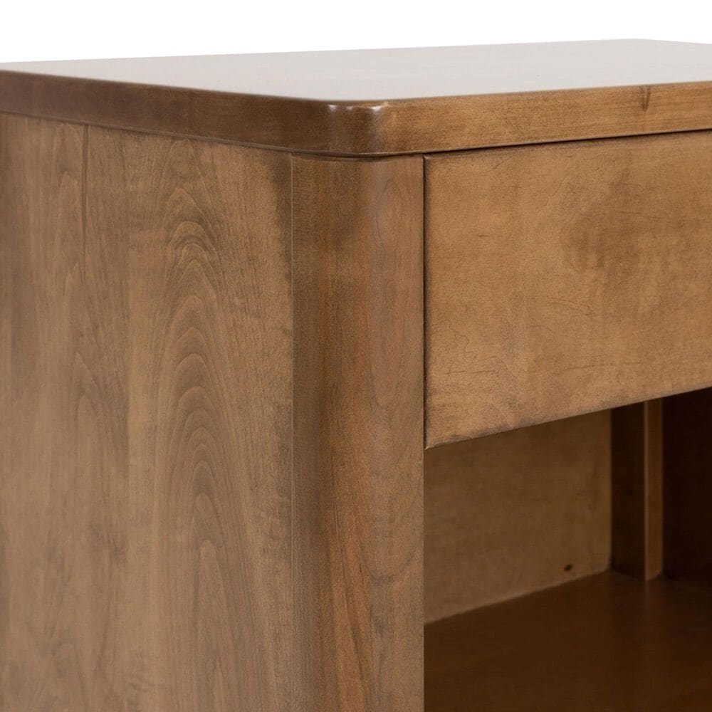 Archbold Furniture Warren 3-Piece King Platform Bedroom Set with Two Nightstands in Harvest, , large